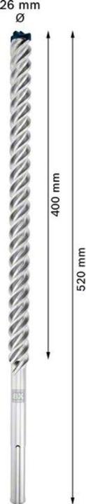 Actual product image Bosch Professional Zubehör Expert SDS max-8X Hammerbohrer (26 millimetres)