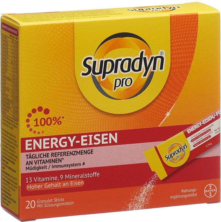 Image du produit Supradyn Bâtonnets Energy min (20 pièce(s), Poudre, 77 g)
