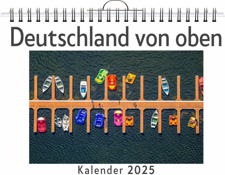 Produktbild Flip flop Deutschland von oben - (Wandkalender 2025, Kalender DIN A4 quer, Monatskalender im Querformat m (A4)