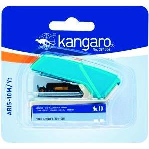 Kangaro, Heftgerät, Hefter + heftet 10 karten. Blister, mix (10 Blätter)