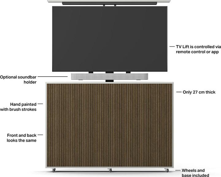 Produktbild Multibrackets TV-Lift Slim Möbel
