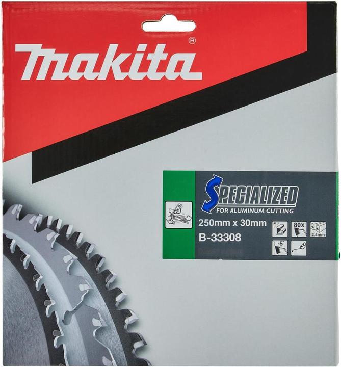 Productafbeelding Makita SPECIALIZED Zaagblad 250x30x80Z