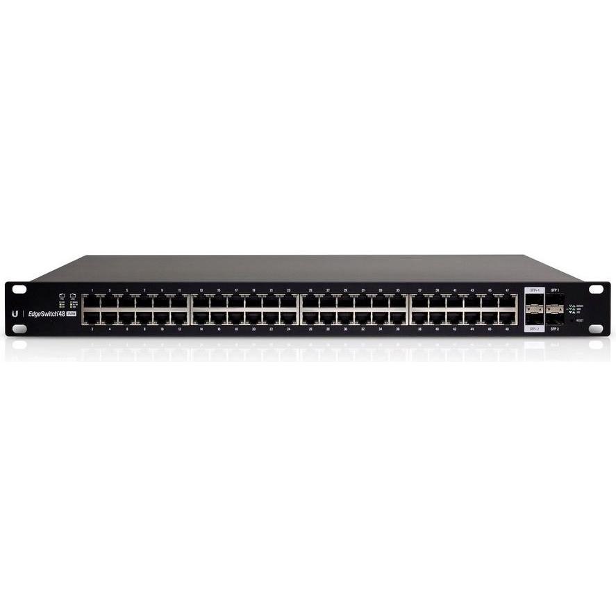 Ubiquiti EdgeSwitch, 48-Port, 500W (48 Ports), Netzwerk Switch, Schwarz