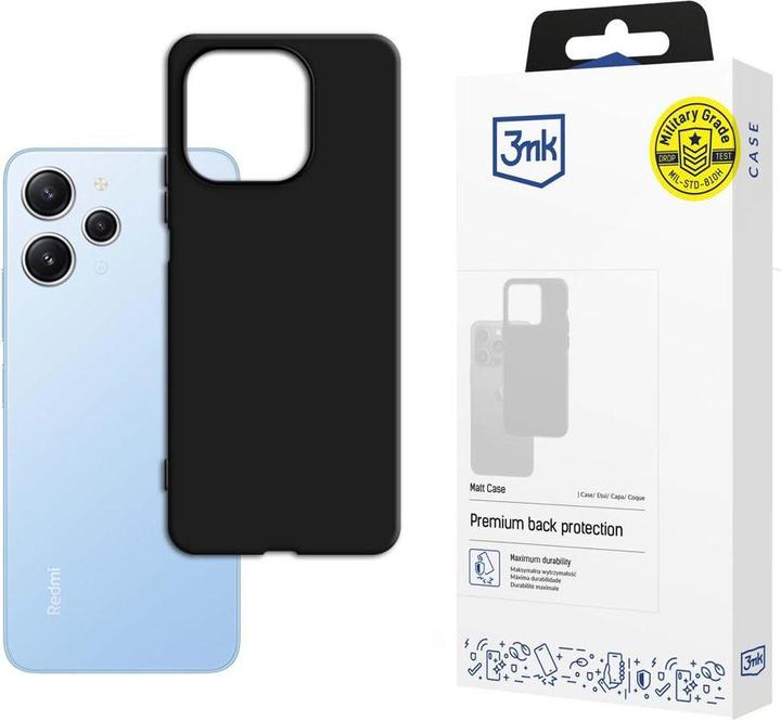 Actual product image 3MK Matt Case Xiaomi Redmi 12 czarny/black (Xiaomi Redmi 12)