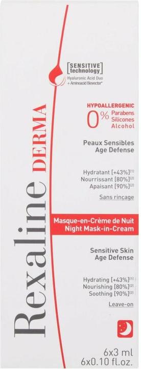 Actual product image Rexaline Derma Night Mask-in-Cream (18 ml)