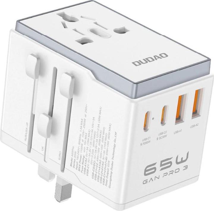 Produktbild Dudao A65Pro Universal Travel Adapter White