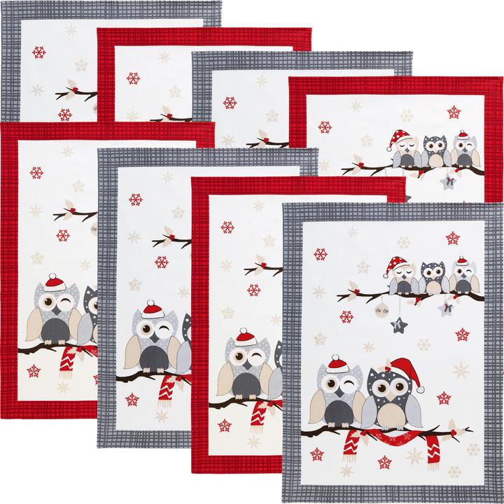 Confezione da 8 gufi