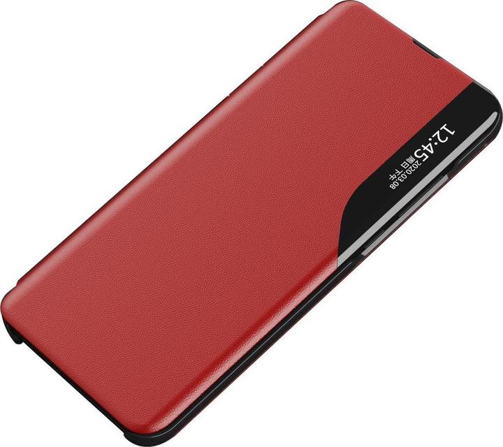 Image du produit Hurtel Eco Leather View Case un étui élégant avec rabat et fonction stand pour Samsung Galaxy A73 rouge (Samsung Galaxy A73 5G)