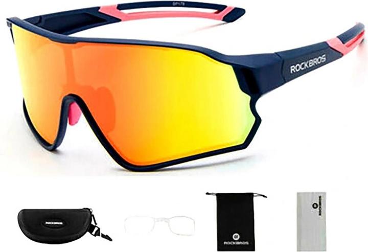 Actual product image Rockbros Cycling goggles (Blue, Blue)