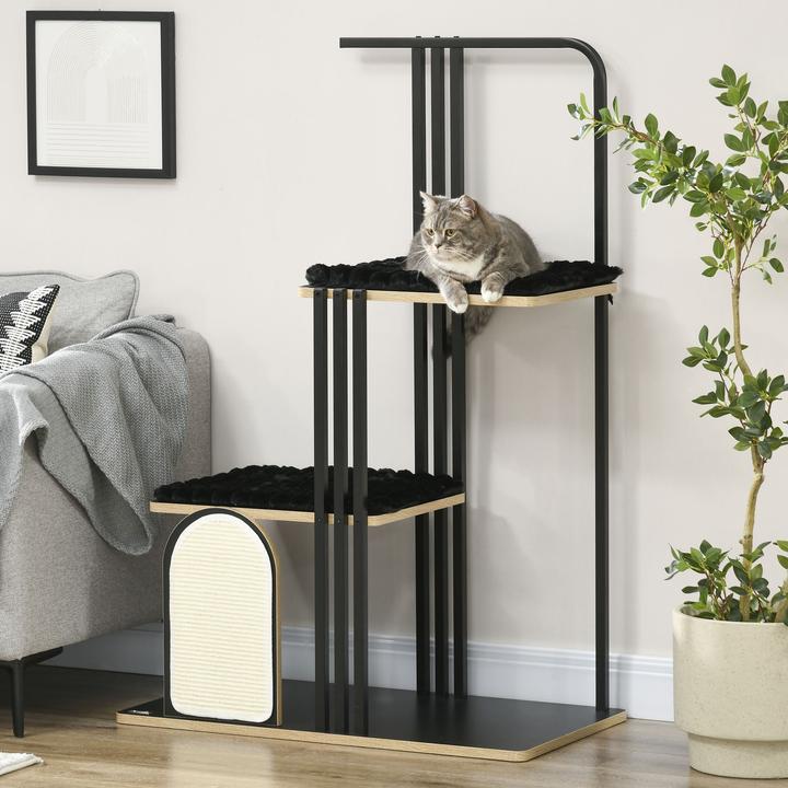 Image du produit Outsunny Arbre à chat (128 cm, Noir)