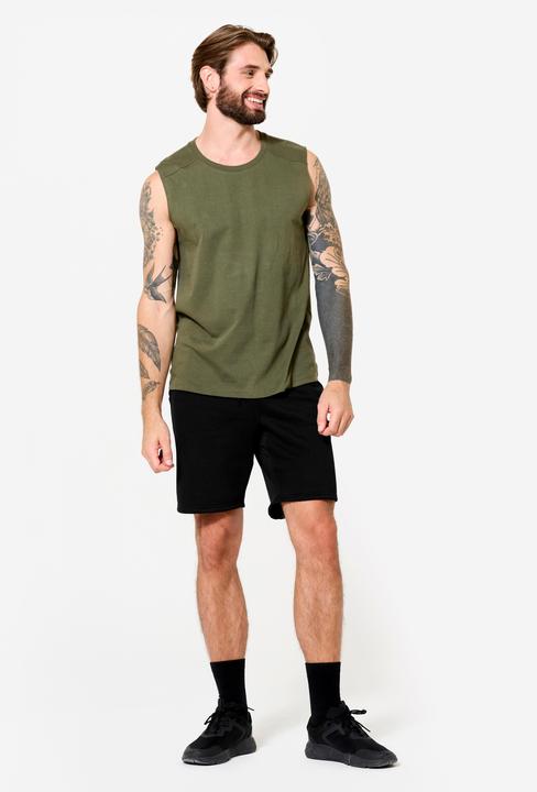 Produktbild Domyos Men's Stretchy Fitness Tank Top - Khaki Green (XXL)