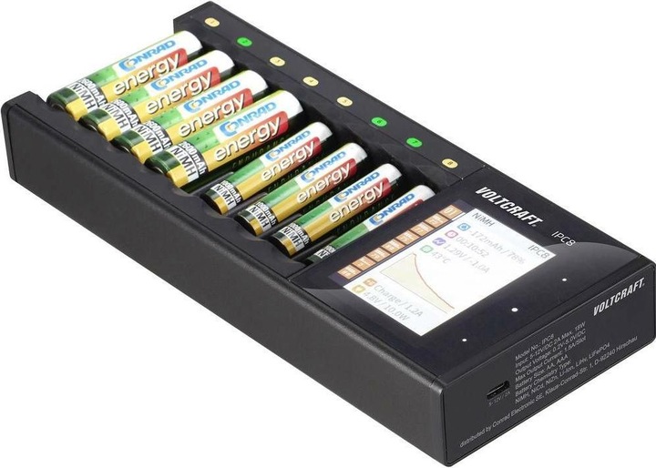 Actual product image Voltcraft IPC-8 (10440, 14500, AA, AAA, Chargers without battery)
