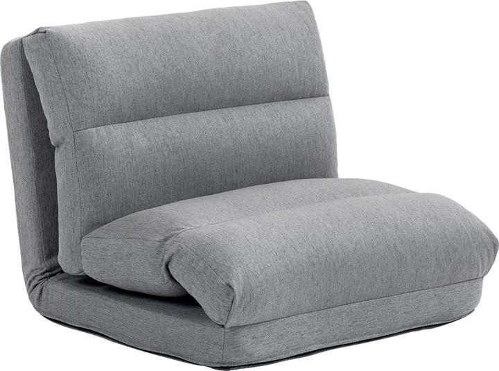 Produktbild Homcom Bodenstuhl Polyester, Metall Grau