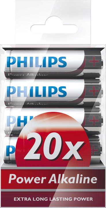 Produktbild Philips Batterie Power Alkaline AA 20 Blister (20 Stk., AA)