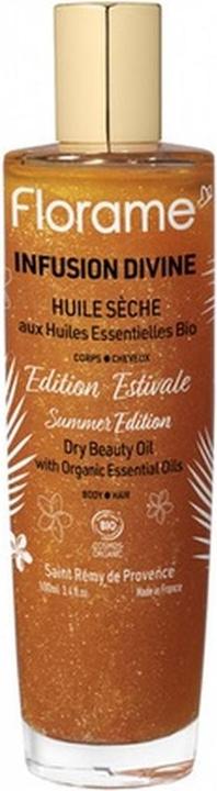 Immagine prodotto Florame Olio Secco Biologico Corpo e Capelli Cocco e Tiaré - 100ml (Olio corpo, 100 ml)