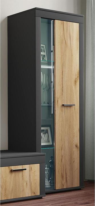 Image du produit VCM Armoire Vitrine Salon Verre Usilo (60 x 35 x 159 cm)