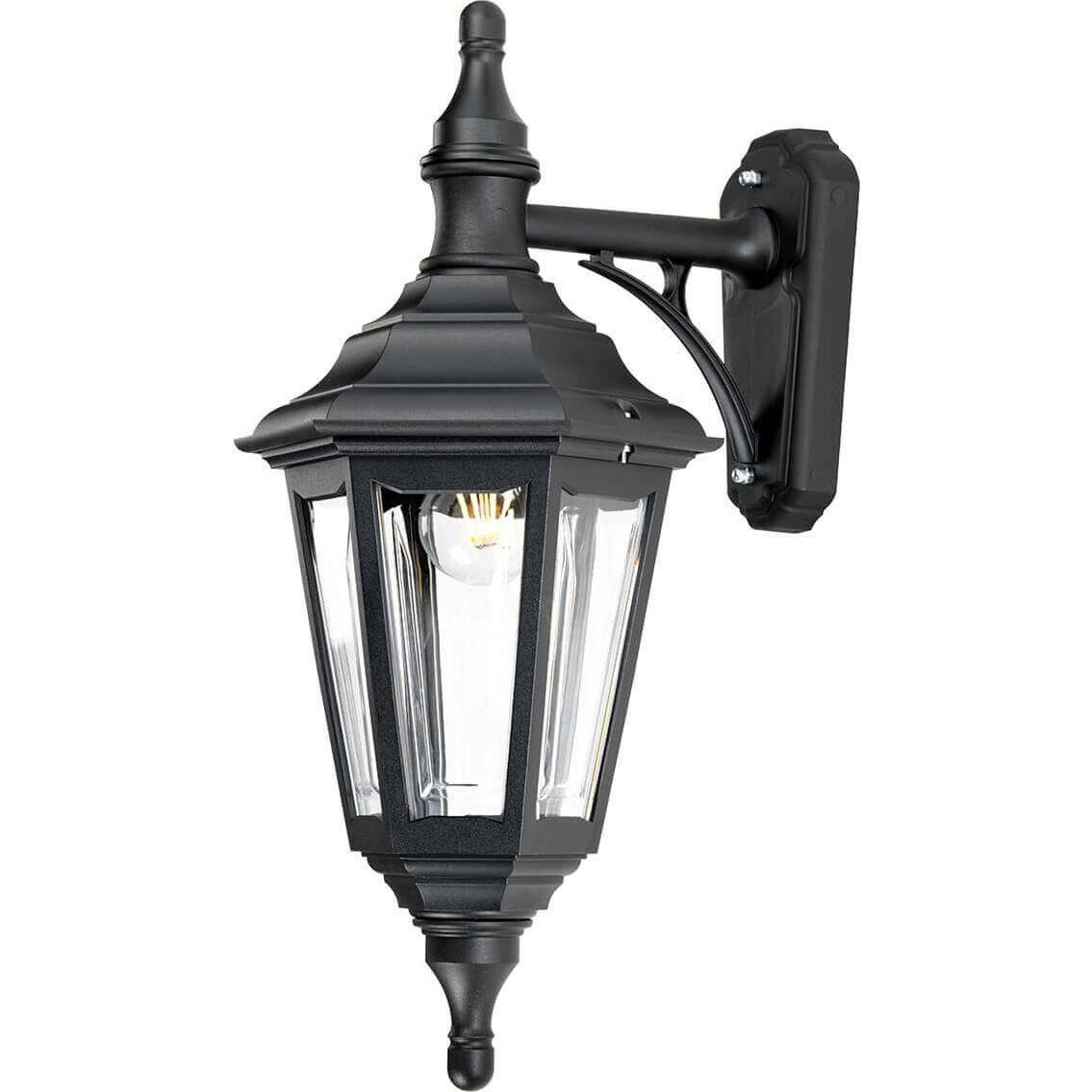 Elstead Lighting, Gartenbeleuchtung, Kinsale Aussen-Wandleuchte E27 46cm Schwarz IP44 Anti-Meerwasser (E27, IP44)
