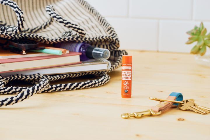 Immagine prodotto Dr. Bronner's Balsamo per labbra Arancione-Zenzero (Balsamo per le labbra, 4 ml)