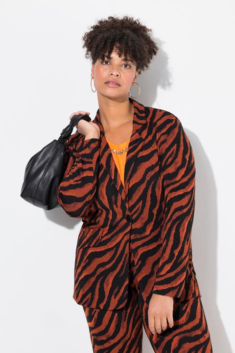 Image du produit Miamoda Blazer, schmale Form, Zebramuster (46)