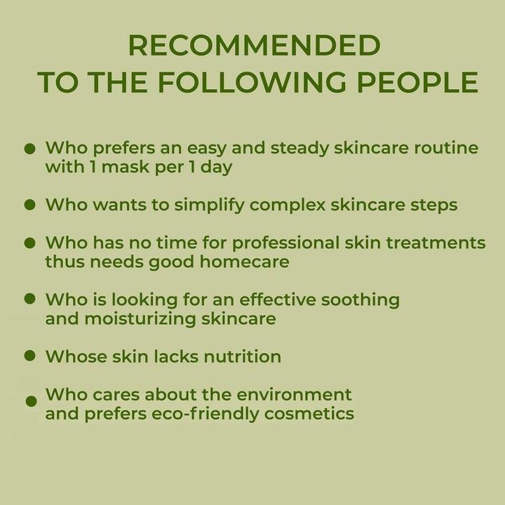 Actual product image Skinsomnia Soothing X2 CICA Daily Mask