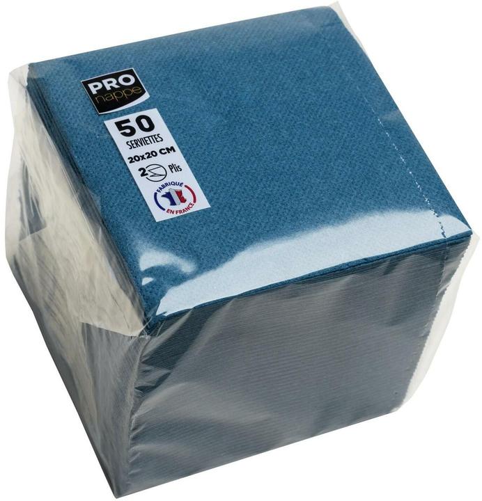 Immagine prodotto PROnappe Servietten pazifikblau 2-lagig 20,0 x 20,0 cm, 50 St. (50 pz., 20 x 20 cm)