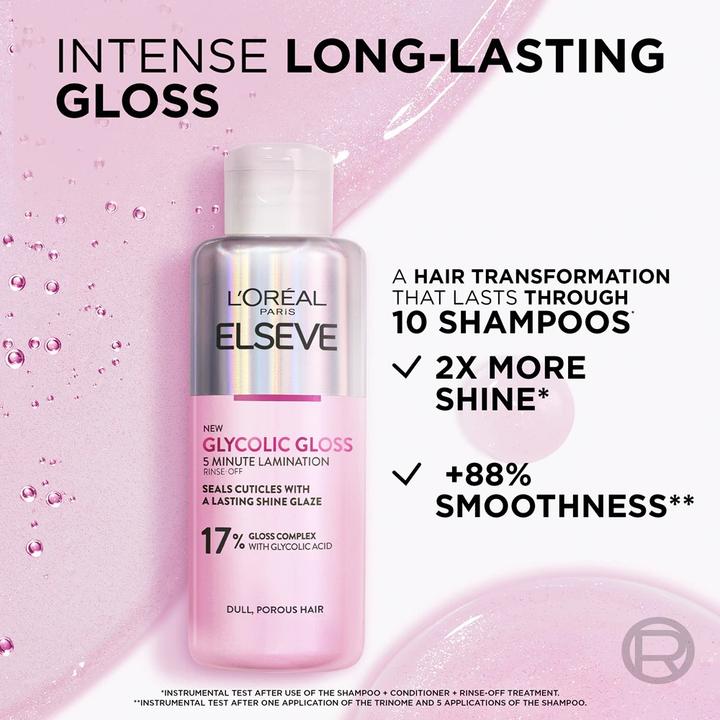 Image du produit L'Oréal Paris Elseve Glycolic Gloss 5 Minute Lamination (200 ml)