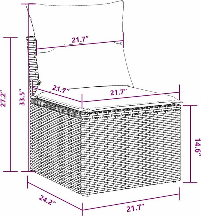 Actual product image vidaXL Outdoor sofa