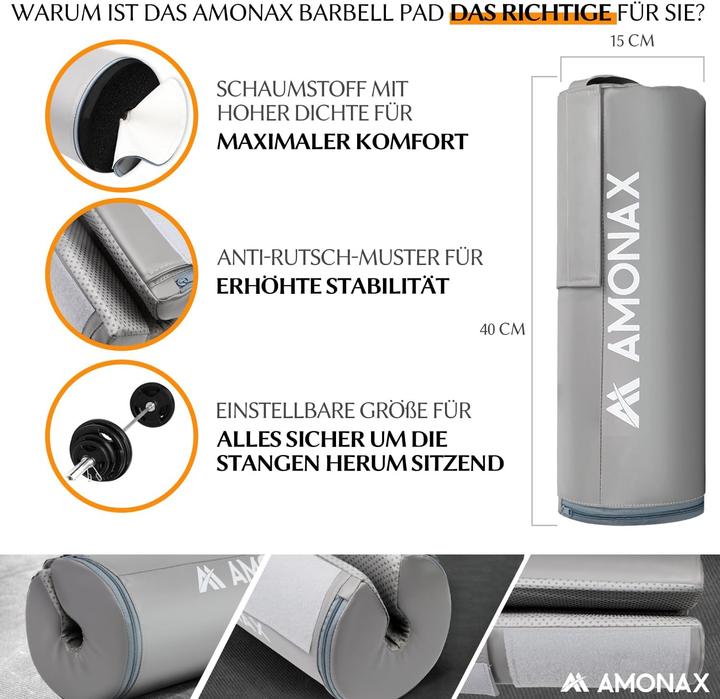 Actual product image Amonax Langhantelpolster für Fitnessstudio