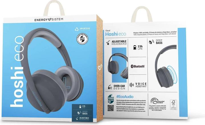 Actual product image Energy Sistem Hoshi ECO Headphones Cloud (No noise cancellation, 23 h, Wireless)