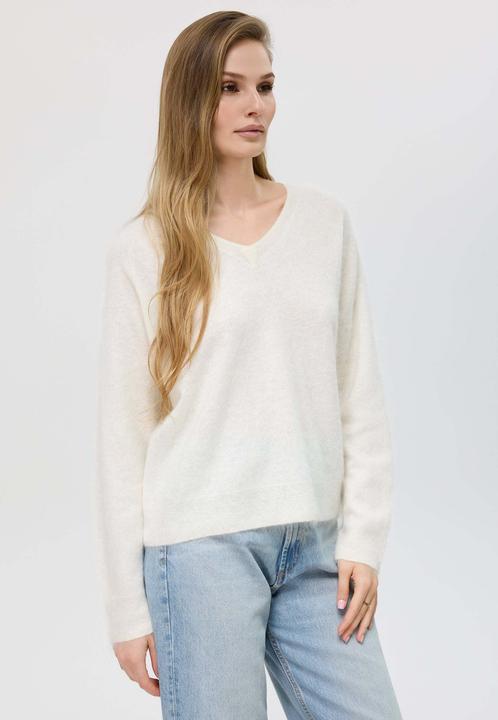 Produktbild Bellemere Pullover Brushed Silk Cashmere V-Neck Sweater (One Size)