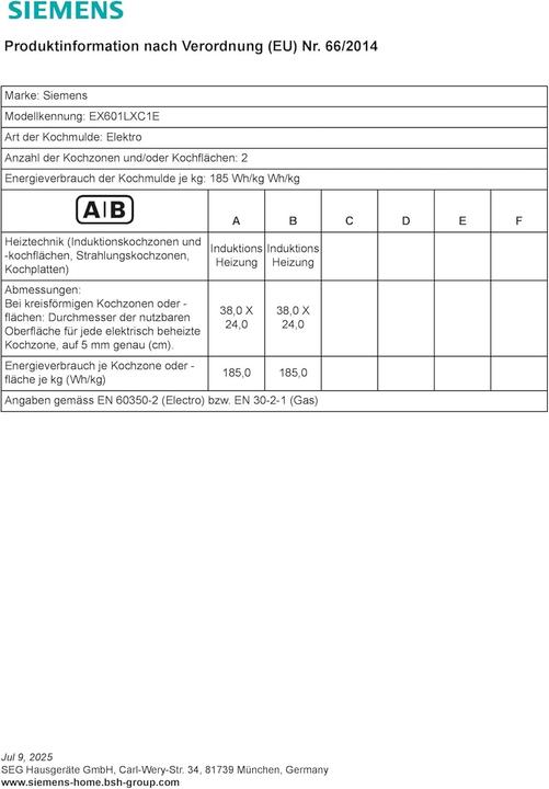 Produktbild Siemens Ex601lxc1e