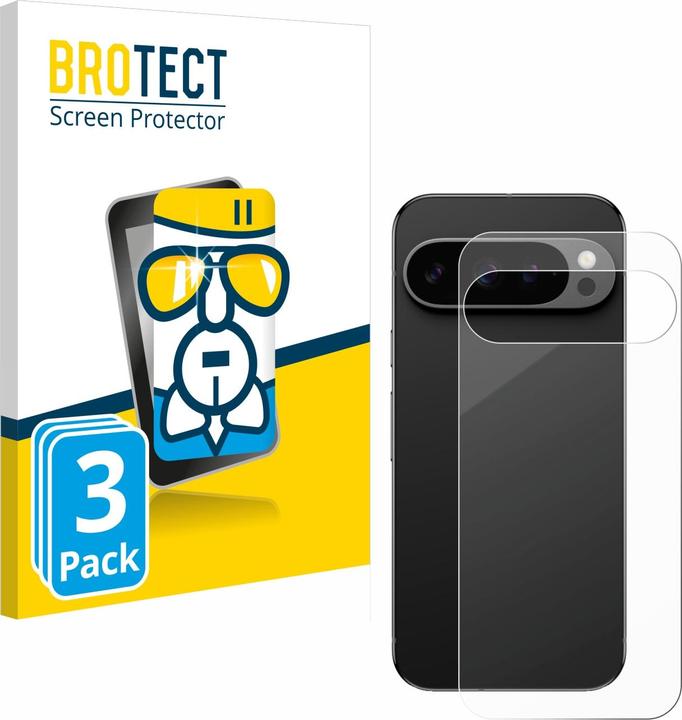 Actual product image BROTECT Protective glass screen protector clear (3 pcs., Google Pixel 9 Pro)