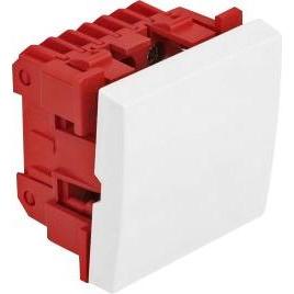 Thumbnail - Delock Easy 45 Wippschalter 2-polig 45x45mm weiss, Netzwerkkarte, Weiss