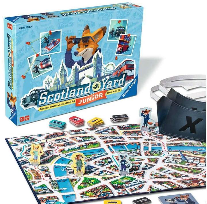Actual product image Ravensburger Scotland Yard Junior (Dutch, English, French, German, Italian, Portuguese, Spanish, 2 - 4 Players)