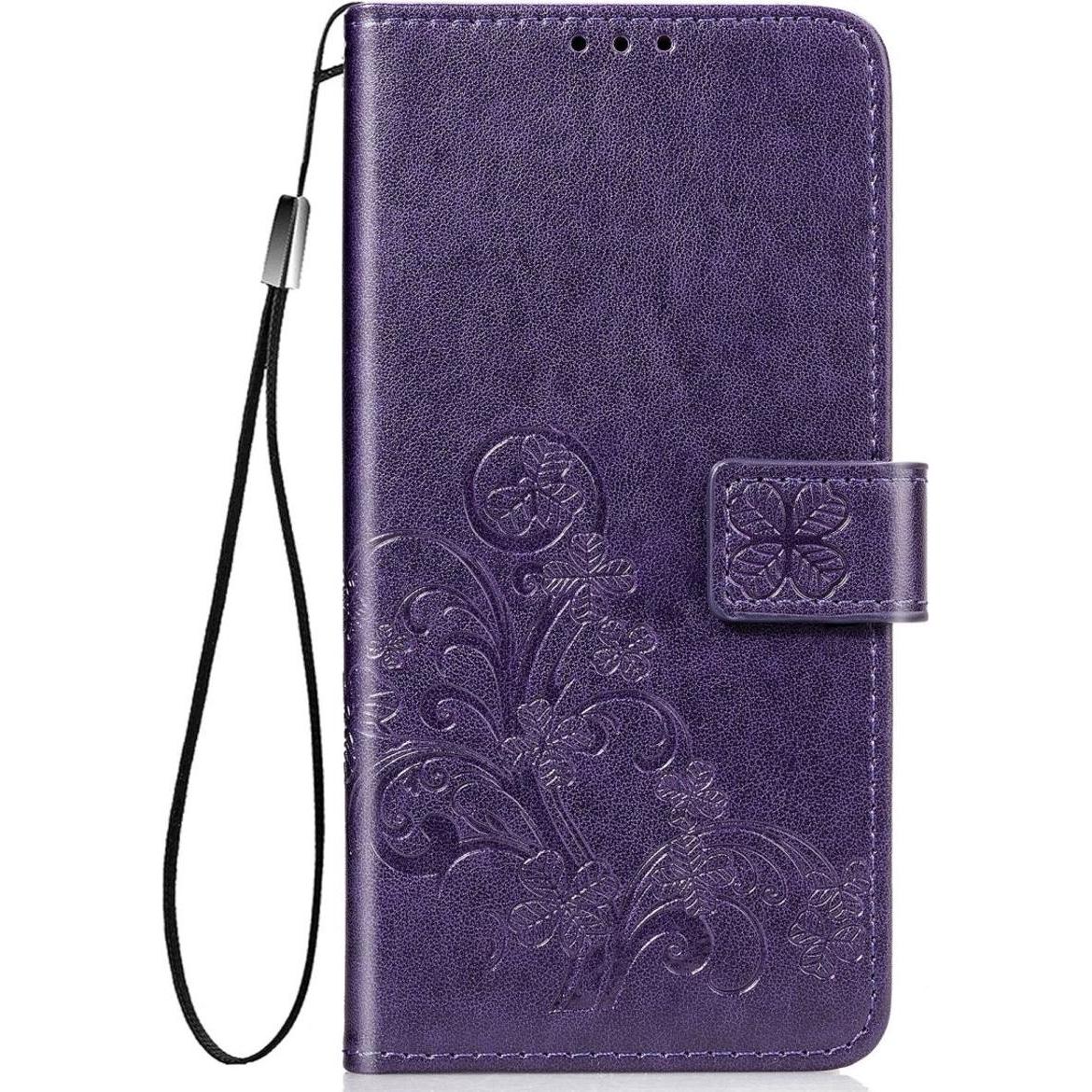 König Design Hülle Handy Schutz für Xiaomi Mi 10 Lite 5G Case Flip Cover Tasche Etuis Violett (Xiaomi Mi 10 Lite 5G), Sm...
