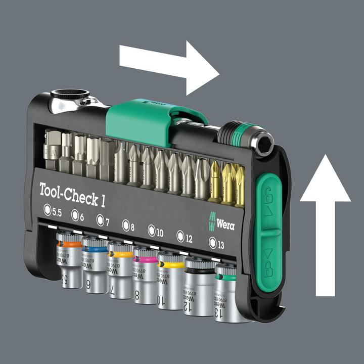 Actual product image Wera Tool-Check 1 (Allen screw, Screw slot)
