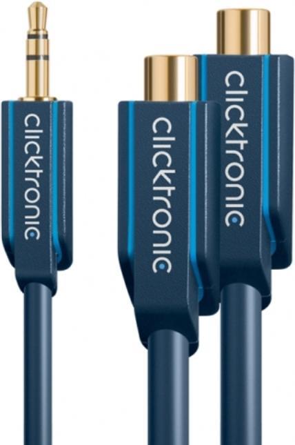 Actual product image Goobay MP3 Y-Adapter (0.10 m, Cinch, 3.5mm jack (AUX))