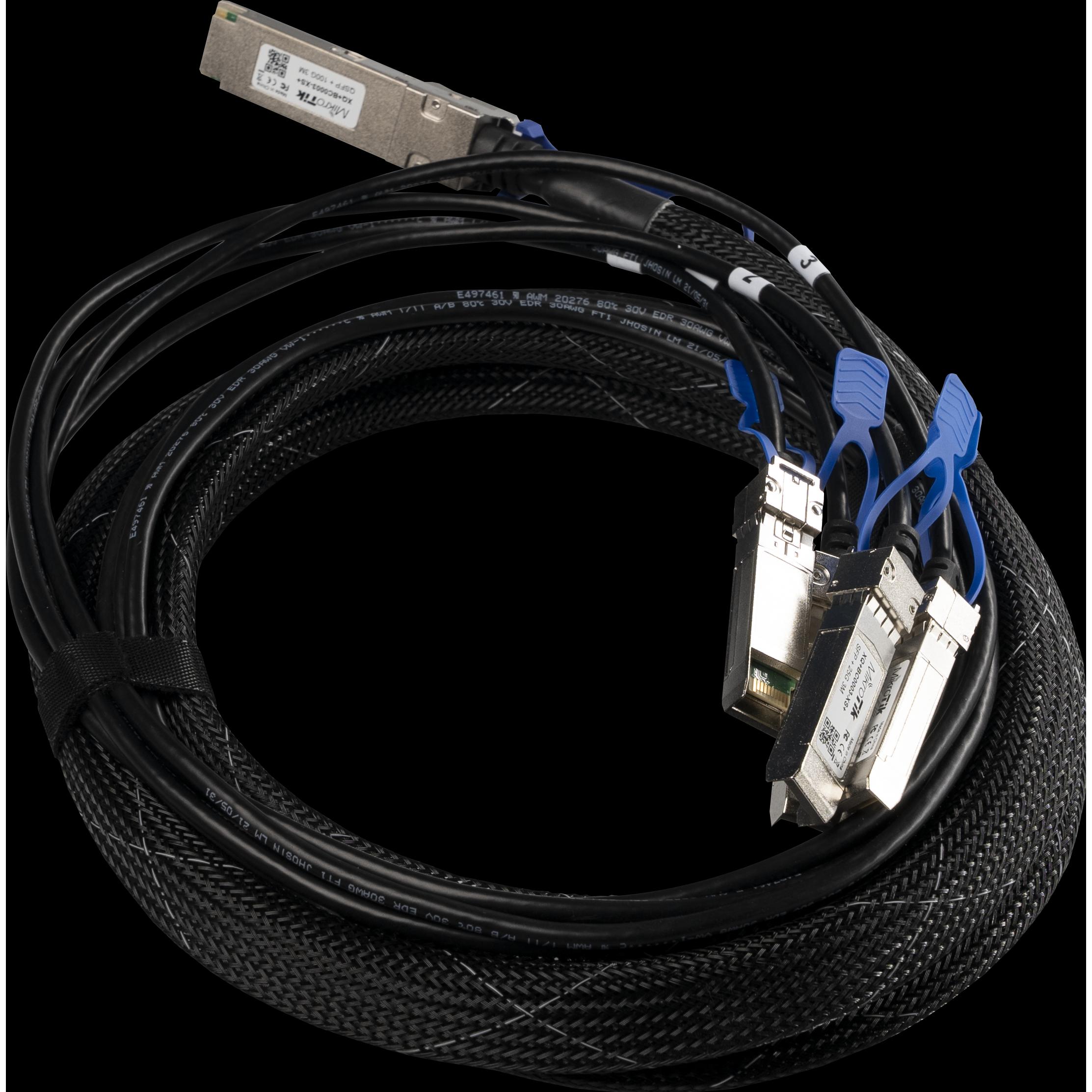 Thumbnail - MikroTik Twinaxial Breakout Kabel XQ+BC0003-XS+ QSFP28/4x SFP28 3 m, Access Point