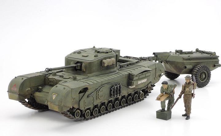 Actual product image Tamiya British Churchill Crocodile
