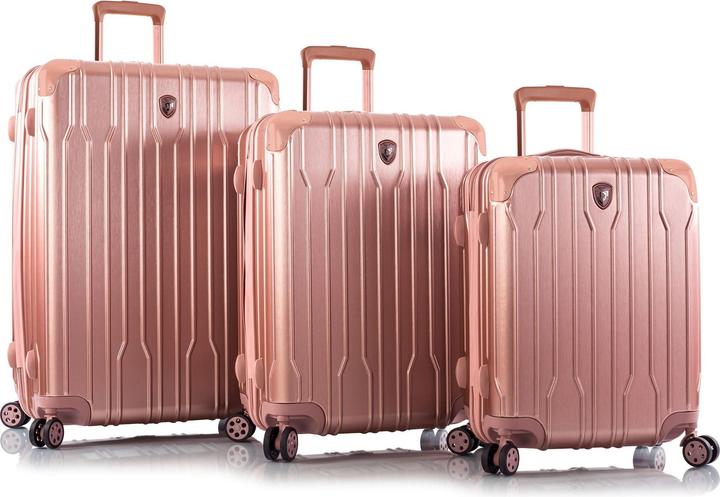 Actual product image Heys Xtrak 4-wheel suitcase set 3-piece with stretch fold (215 l)