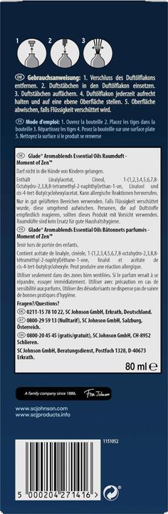 Produktbild Glade Aromablends Essential Oils Raumduft - Moment of Zen