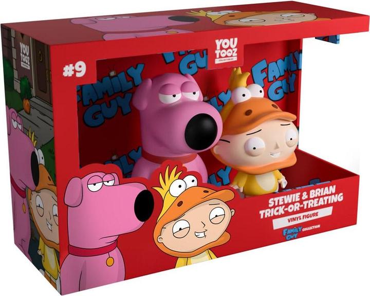 Actual product image Youtooz Family Guy vinyl figures 2-pack Stewie & Brian Trick-Or-Treating 10 cm