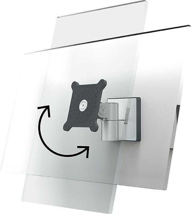 Immagine prodotto Durable Supporto a parete per 1 monitor, alt. x largh. x prof. 120 x 130 x 140 mm (Muro, 27", 8 kg)