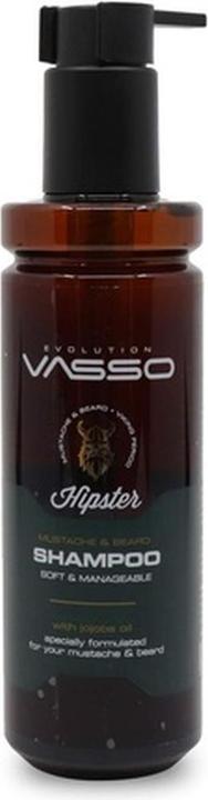 Actual product image Vasso Hipster Mustache & Beard Shampoo 230ml (230 ml, Solid shampoo)