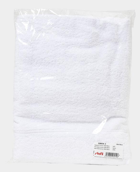 Image du produit Stafil Serviette d'invité avec ruban de broderie, serviette à broder, à peindre, à imprimer et à tamponner (100 x 150 cm)