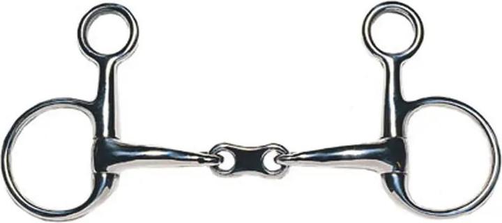 J.P. Korsteel Double jointed snaffle bit for horse in stainless steel
