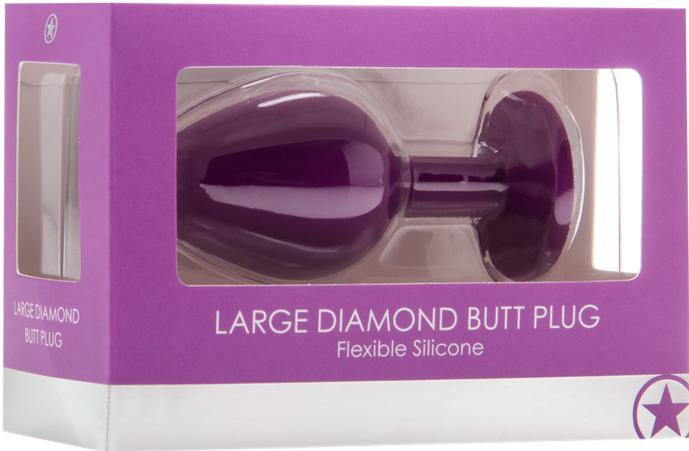 Actual product image Ouch! Large Diamond Butt Plug