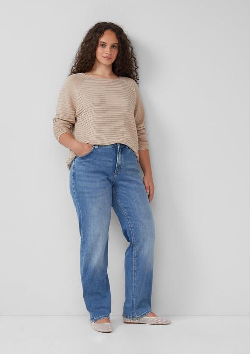 Produktbild S.Oliver Strickpullover Pullover mit Strukturmuster aus Viskosemix (44)