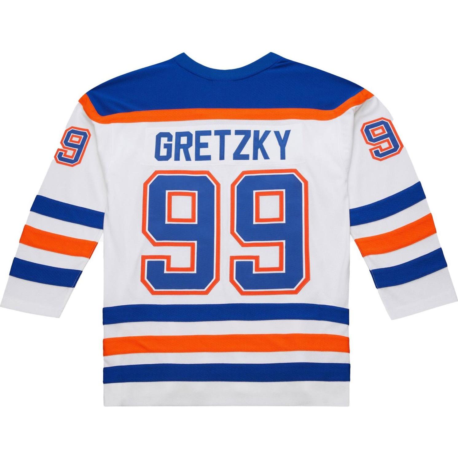 Thumbnail - Mitchell & Ness, Herren, Sportshirt, Wayne Gretzky Edmonton Oilers 1986 M&N Jersey - S (S), Weiss, S
