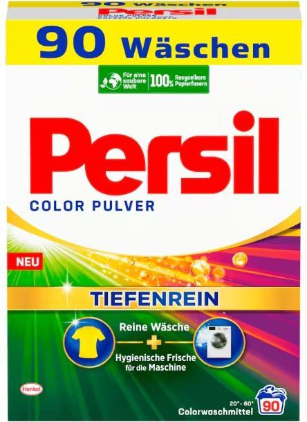 Energie-Label Persil Colorwaschmittel Pulver Color 90 Waschladungen 5,4kg (90 Waschgänge, Waschpulver)